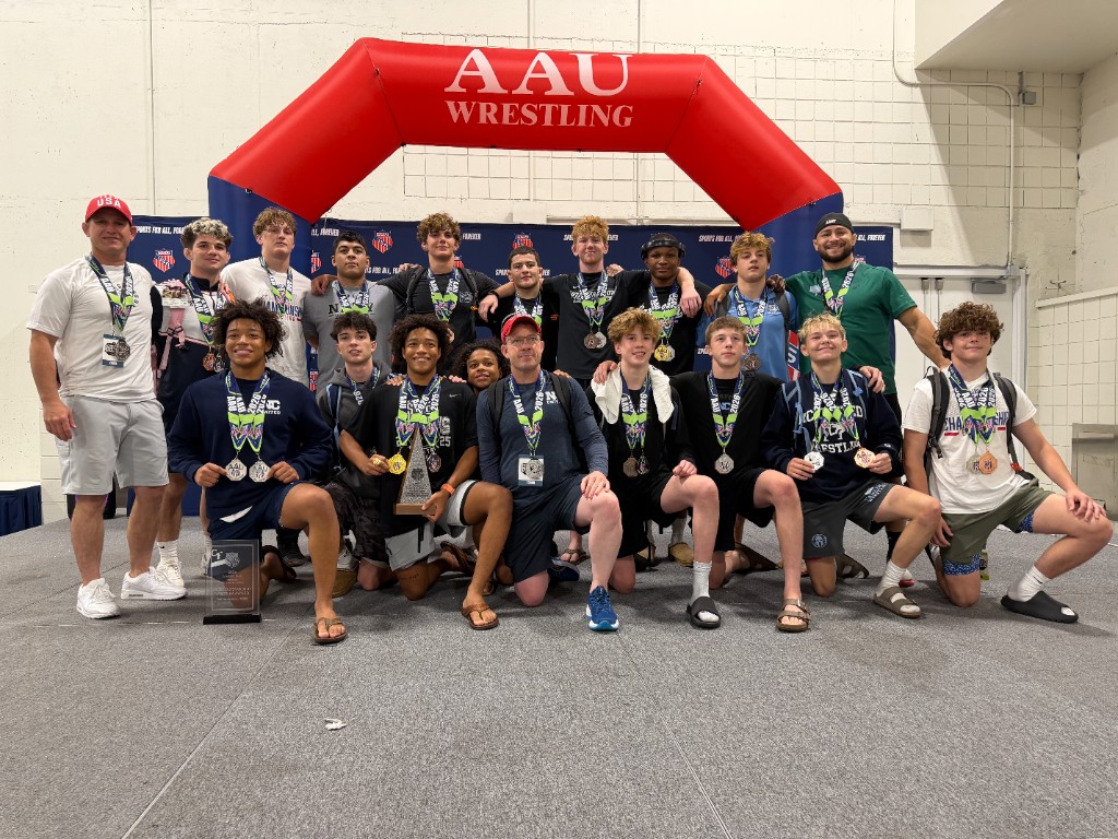 NC United National Team victory photo — AAU Scholastic Duals 2026, 2nd Place Gold Pool