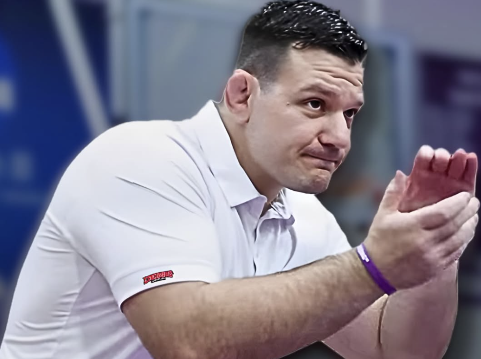 Lynchburg head wrestling coach Vincent Barber