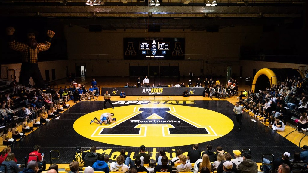 Appalachian State wrestling at Barker Arena