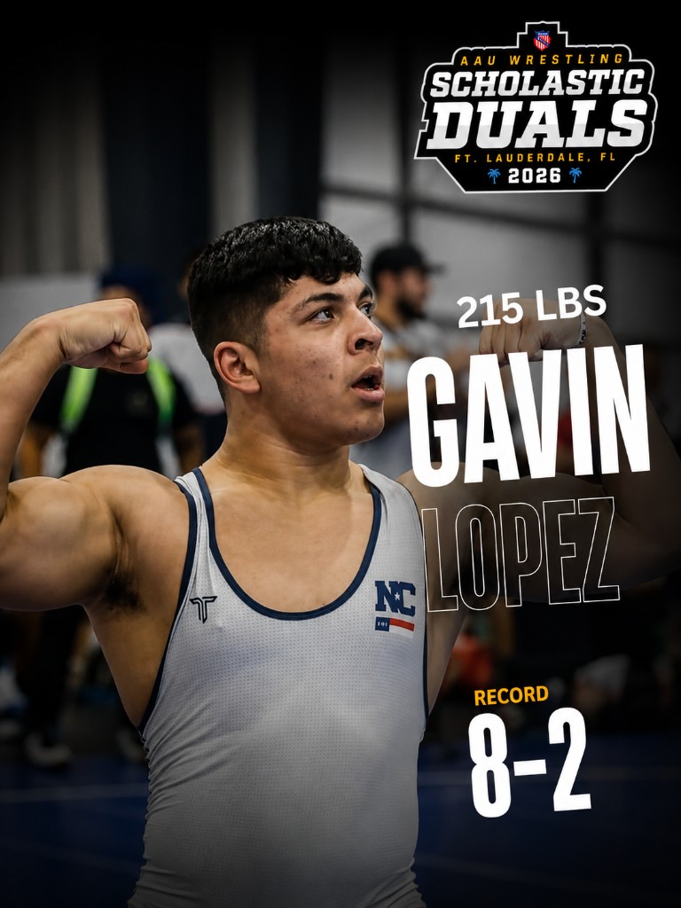 Gavin Lopez, 215 lbs — AAU Scholastic Duals 2026 athlete card