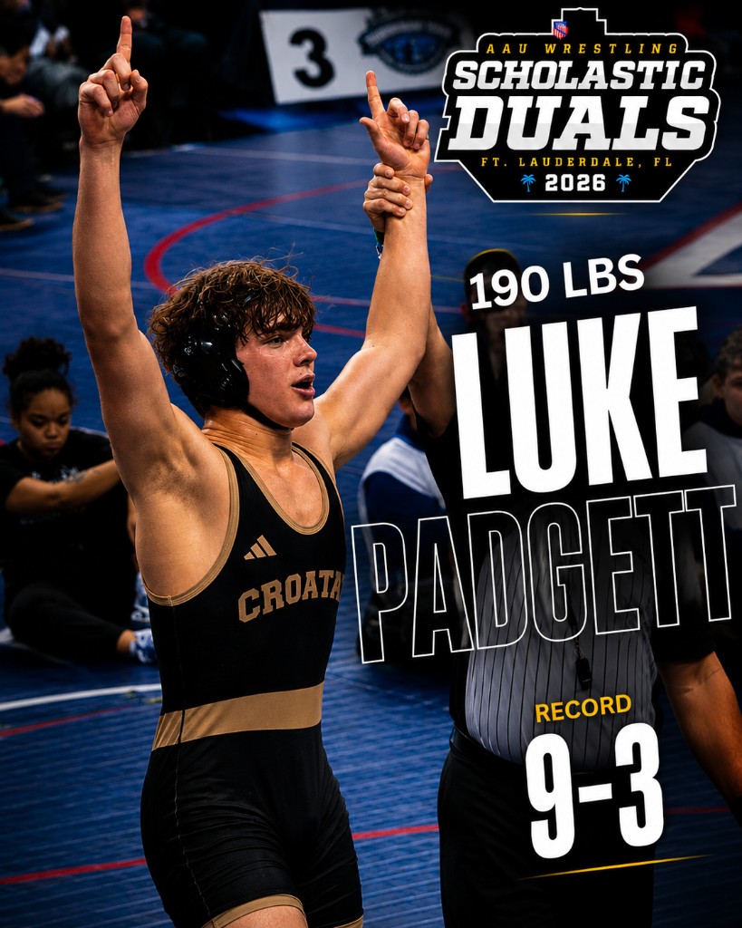 Luke Padgett, 190 lbs — AAU Scholastic Duals 2026 athlete card